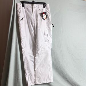 Women's White Ski and Snowboard Pants